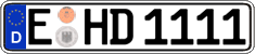 German license plate, Regular plates