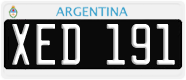 License plate of Argentina, Cars (1995, ABC 123)