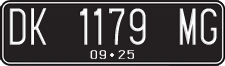 License plate of Indonesia, Regular plates