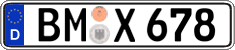 German license plate, Regular plates