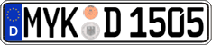 German license plate, Regular plates