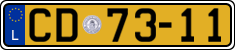 License plate of Luxembourg, Diplomatic
