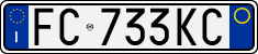 License plate of Italy, Cars (1994 year series)