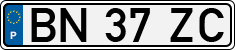 License plate of Portugal, Regular plates