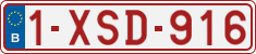 License plate of Belgium, Regular plates (2010)