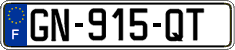 French license plate, SIV (ordinary)