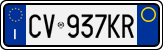 License plate of Italy, Cars (1994 year series)