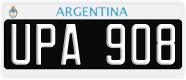License plate of Argentina, Cars (1995, ABC 123)