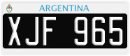License plate of Argentina, Cars (1995, ABC 123)
