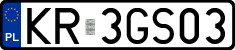 License plates of Poland, Regular car plates
