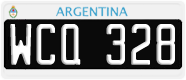 License plate of Argentina, Cars (1995, ABC 123)