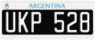License plate of Argentina, Cars (1995, ABC 123)