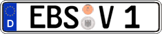 German license plate, Regular plates
