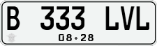 License plate of Indonesia, Regular plates