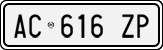 License plate of Italy, Cars (1994 year series)