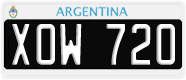 License plate of Argentina, Cars (1995, ABC 123)