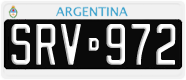 License plate of Argentina, Cars (1995, ABC 123)