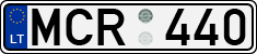 License plate of Lithuania, Cars