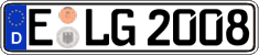 German license plate, Regular plates