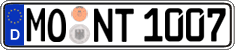 German license plate, Regular plates