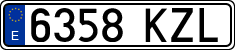 License plates of Spain, Ordinary (2000)