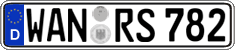 German license plate, Regular plates