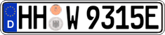 German license plate, Electric vehicles