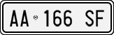 License plate of Italy, Cars (1994 year series)