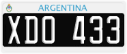 License plate of Argentina, Cars (1995, ABC 123)