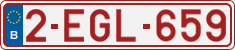 License plate of Belgium, Regular plates (2010)