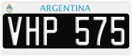 License plate of Argentina, Cars (1995, ABC 123)