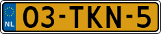 License plate of the Netherlands, Cars