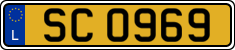 License plate of Luxembourg, 2003 year system