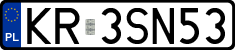 License plates of Poland, Regular car plates