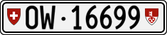 License plate of Switzerland, Cars