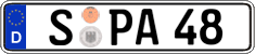 German license plate, Regular plates