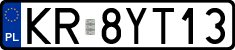 License plates of Poland, Regular car plates