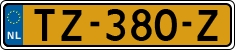 License plate of the Netherlands, Cars