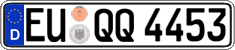 German license plate, Regular plates