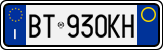 License plate of Italy, Cars (1994 year series)