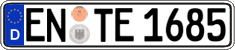 German license plate, Regular plates