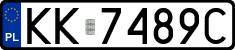 License plates of Poland, Regular car plates