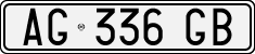 License plate of Italy, Cars (1994 year series)