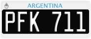 License plate of Argentina, Cars (1995, ABC 123)