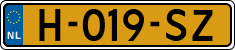 License plate of the Netherlands, Cars
