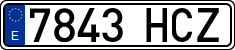 License plates of Spain, Ordinary (2000)