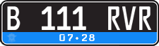 License plate of Indonesia, Regular plates