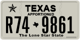 Texas, Apportioned vehicles (2012) (A12-3456)