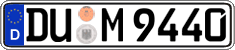 German license plate, Regular plates
