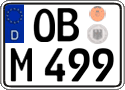 German license plate, Regular plates